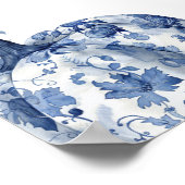 オレンジブルーチノイスリーパンプキンブライダルシャワー ポスター (角)