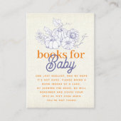 オレンジブルーバーラップリトルカボキンブックベビー エンクロージャーカード (正面)