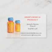 オレンジブルーボトル薬局薬ピル 名刺 (正面)