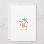 オレンジブルーボーイザビッグワンサーフ1st誕生日 招待状 (裏面)