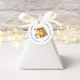 オレンジブルームハニービーブライダルシャワー フェイバータグ