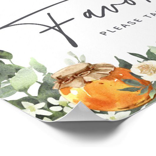 オレンジブルーム ハニービー 記念品サイン ポスター (角)