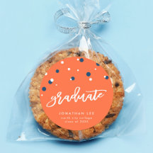 オレンジブルー紙吹雪大学院卒業