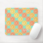 オレンジブルー マウスパッド (マウス)