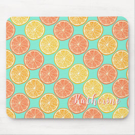 オレンジブルー マウスパッド