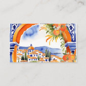 オレンジブルーazulejo talaveraタイルレシピカード エンクロージャーカード (裏面)