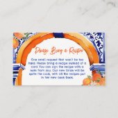 オレンジブルーazulejo talaveraタイルレシピカード エンクロージャーカード (正面)