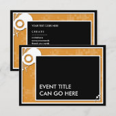 オレンジブロックスキーム 招待状 (正面/裏面)