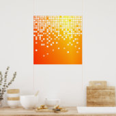 オレンジブロック ポスター (キッチン)