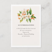 オレンジブロッサムとジャスミン結婚ズ エンクロージャーカード (正面)