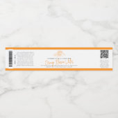 オレンジブロッサムウォータースケッチオレンジ製品小 ペットボトルラベル (シングルラベル)