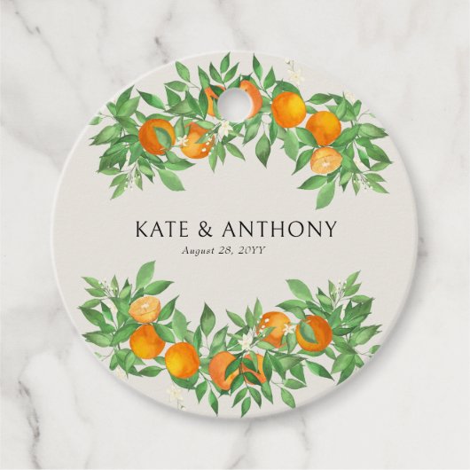 オレンジブロッサムシトラス結婚ズ フェイバータグ (正面)