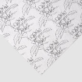 オレンジブロッサムスケッチアーパターン（の模様が）あるト 薄葉紙 (詳細)