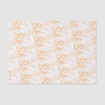 オレンジブロッサムスケッチアーパターン（の模様が）あるト