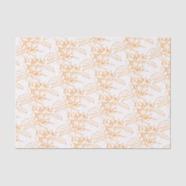 オレンジブロッサムスケッチアーパターン（の模様が）あるト 薄葉紙