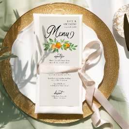 オレンジブロッサムスリーコースシトラス結婚ズ メニュー