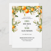 オレンジブロッサムスワッグ結婚式招待状 招待状 (正面/裏面)