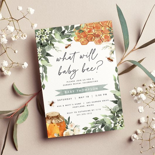 オレンジブロッサムハニービージェンダーパーティー 招待状