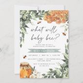 オレンジブロッサムハニービージェンダーパーティー 招待状 (正面)