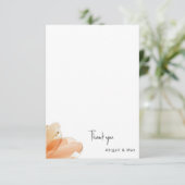 オレンジブロッサムパーソナライズされた結婚ズ サンキューカード (スタンド正面)