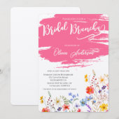 オレンジブロッサムフローラブライダルシャワー 招待状 (正面/裏面)