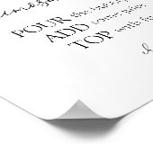 オレンジブロッサムミモザバーサイン ポスター (角)