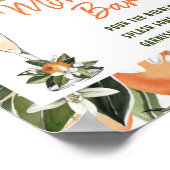 オレンジブロッサムモモザバーシャワーサイン ポスター (角)