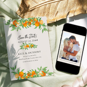 オレンジブロッサム婚約結婚写真 セーブザデート