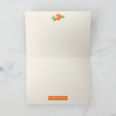 オレンジブロッサム折り畳みサンキューカード サンキューカード (内部)