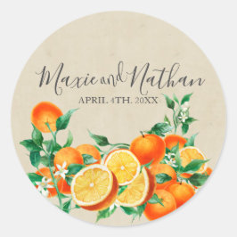オレンジブロッサム結婚ズ ラウンドシール