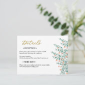 オレンジブロッサム結婚フローラ詳細 ポストカード (スタンド正面)