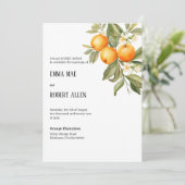 オレンジブロッサム結婚式招待状 招待状 (スタンド正面)