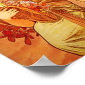 オレンジブーケの女性 ポスター (角)