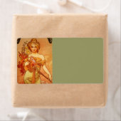 オレンジブーケの女性 ラベル (インサイチュ)