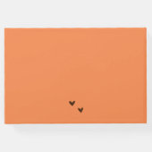 オレンジプライド小さなかぼちゃニュートラル赤ちゃんシャワー ゲストブック (裏面)