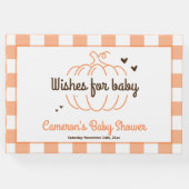 オレンジプライド小さなかぼちゃニュートラル赤ちゃんシャワー ゲストブック (正面)