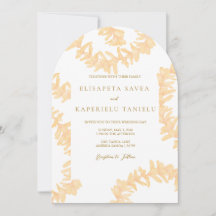 オレンジプルメリアのウェディング