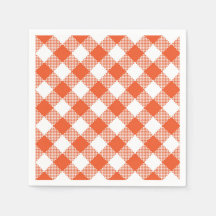 オレンジプレイド秋カントリーパターン