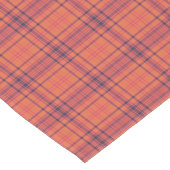 オレンジプレイド ショートテーブルランナー (コーナー)