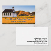 オレンジプレーリーチャーチビジネスカード 名刺 (正面/裏面)