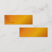 オレンジプロフィールカード スキニー名刺 (正面/裏面)