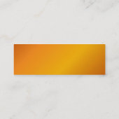 オレンジプロフィールカード スキニー名刺 (裏面)