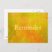 オレンジプロフェッショナルアポイントメントリマインダーカード ポストカード (正面/裏面)