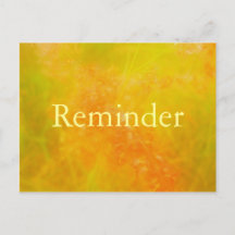 オレンジプロフェッショナルアポイントメントリマインダーカード
