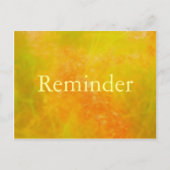 オレンジプロフェッショナルアポイントメントリマインダーカード ポストカード (正面)