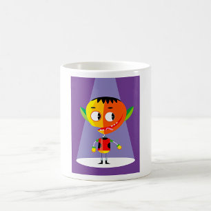 オレンジヘッドキャラクター コーヒーマグカップ