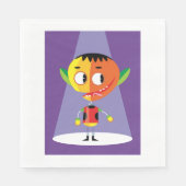 オレンジヘッドキャラクター スタンダードランチョンナプキン (正面)