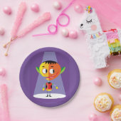 オレンジヘッドキャラクター ペーパープレート (パーティー)