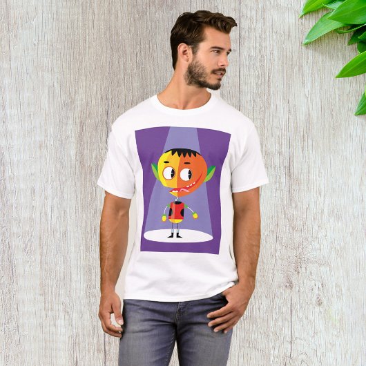 オレンジヘッドキャラクター Tシャツ