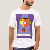 オレンジヘッドキャラクター Tシャツ (正面)